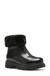 La Canadienne Abba Genuine Shearling Lined Waterproof Bootie In Black