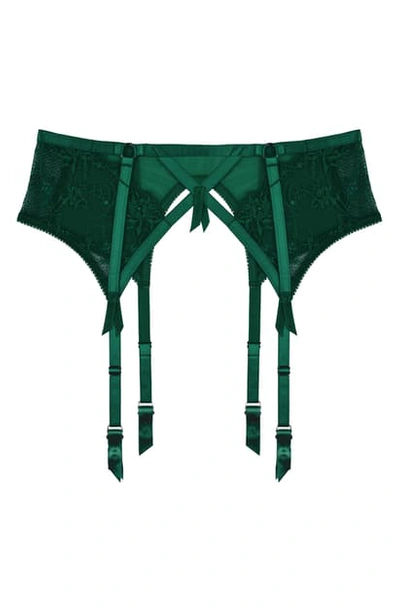 Dita Von Teese Madame X Garter Belt In Juniper