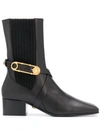 VERSACE SQUARE-TOE 45MM ANKLE BOOTS