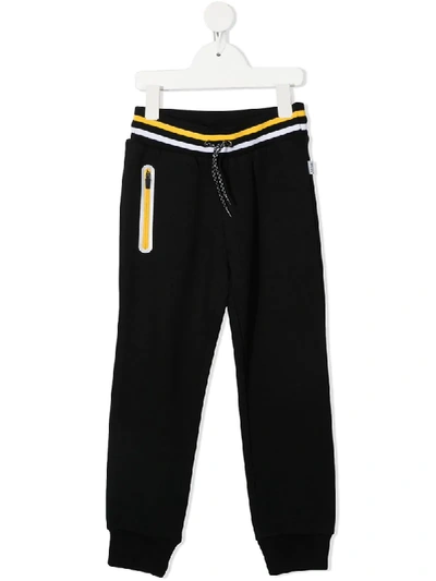 Paul Smith Junior Kids' Jogginghose Mit Gestreiftem Bund In Black