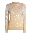 PACO RABANNE DISC-EMBELLISHED KNITTED TOP,15858634