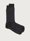Ferragamo Monogram Knitted Socks In Black