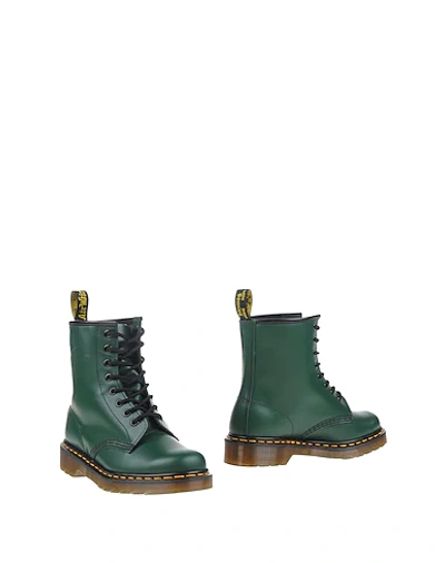 Dr. Martens' Ankle Boots In Green