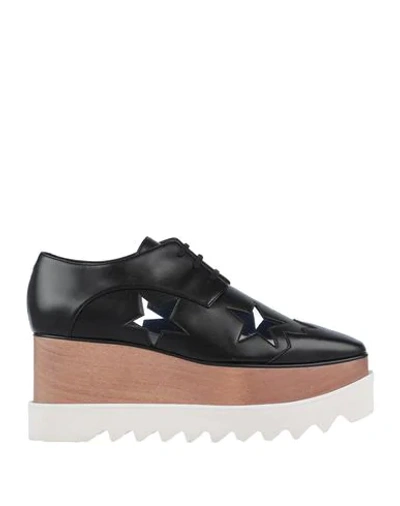 Stella Mccartney Lace-up Shoes In Black