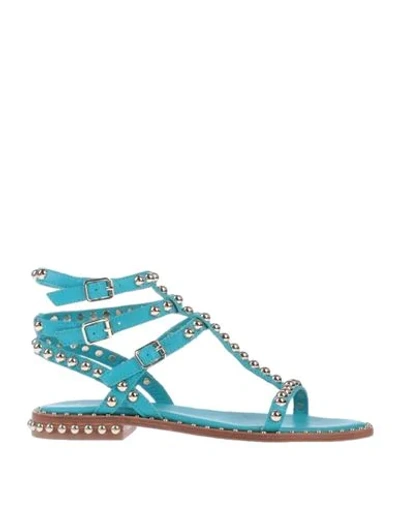Ash Sandals In Turquoise