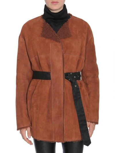 Isabel Marant "arsene" Coat In Brown