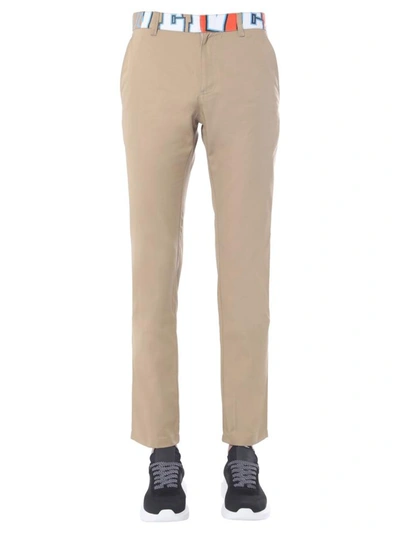 Versace Compilation Chino Trousers In Beige