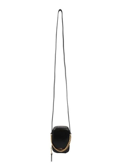Marc Jacobs The Vanity Mini Black Leather Shoulder Bag