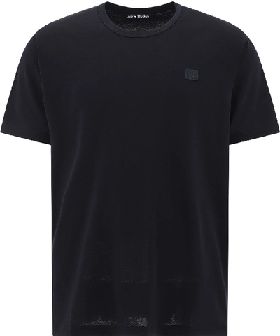 Acne Studios "nash Face" T-shirt In Black  