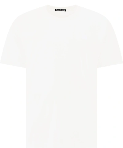 Acne Studios "nash Face" T-shirt In White