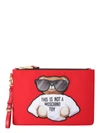 MOSCHINO "TEDDY" CLUTCH