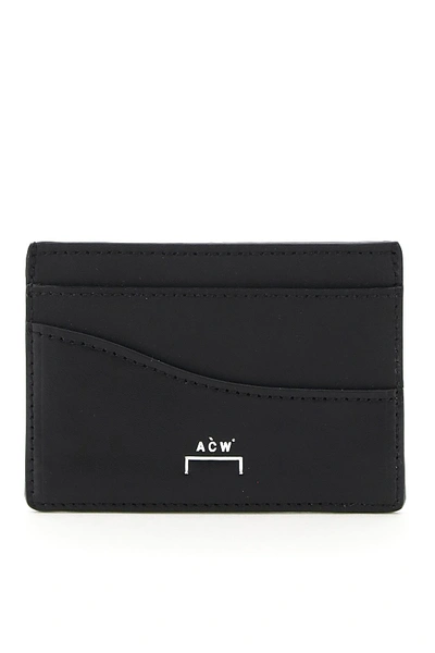 A-cold-wall* A Cold Wall Leather Card Holder In Black
