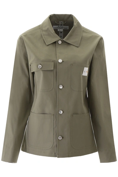 Apc X Carhartt A.p.c. X Carhartt Jacket With Logo Patch In Khaki