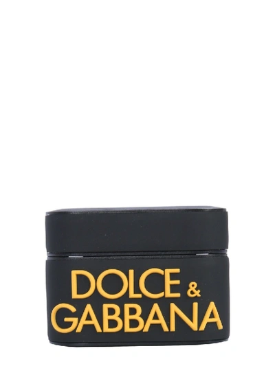 Dolce & Gabbana Airpod Case Unisex In Black