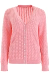 ALESSANDRA RICH ALESSANDRA RICH CABLE-KNIT CARDIGAN