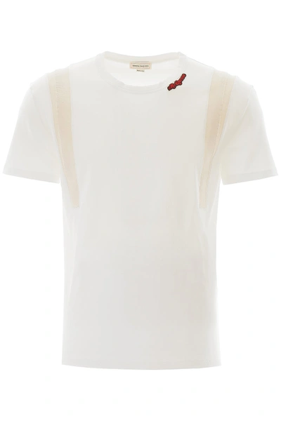 Alexander Mcqueen Logo Patch T-shirt In White