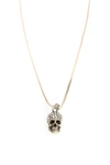 ALEXANDER MCQUEEN ALEXANDER MCQUEEN PAVE SKULL NECKLACE