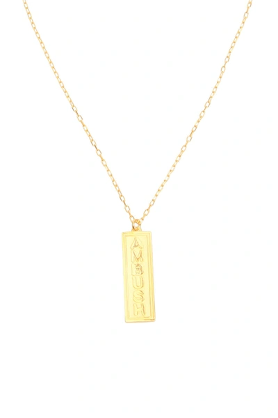 Ambush Ofuda Necklace In Gold