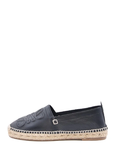 Loewe Anagram Espadrilles In Black