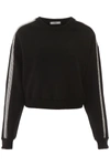 AREA AREA CRYSTAL-EMBELLISHED SWEATSHIRT