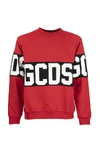 Gcds Long Sleeve Block Color Logo Sweater In Red
