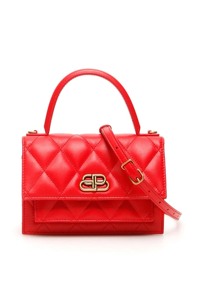 Balenciaga Sharp Xs Quilted Bag In Bright Red