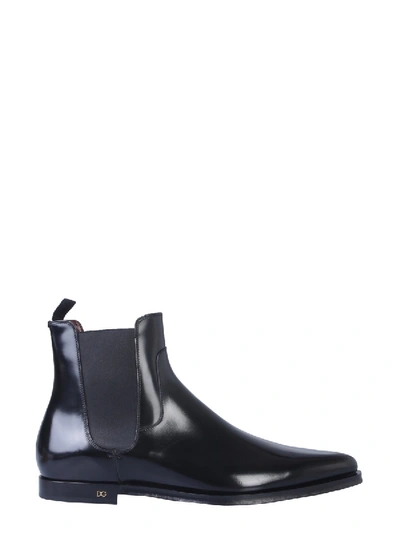 Dolce & Gabbana Spitze Chelsea-boots In Black
