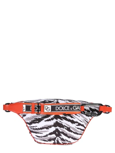 Dolce & Gabbana Jungle Sport Belt Bag In Grey