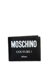 MOSCHINO BIFOLD WALLET WITH LOGO