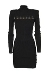 BALMAIN BALMAIN BLACK VISCOSE DRESS