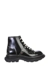 ALEXANDER MCQUEEN BOOTS WITH LACES AND TREAD SOLE