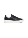 FERRAGAMO BORG LEATHER SNEAKERS