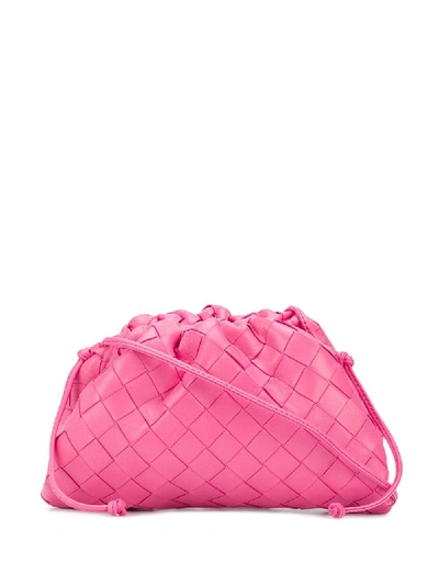Bottega Veneta Woven Clutch Bag In Rosa