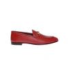 GUCCI BRIXTON RED LEATHER LOAFERS