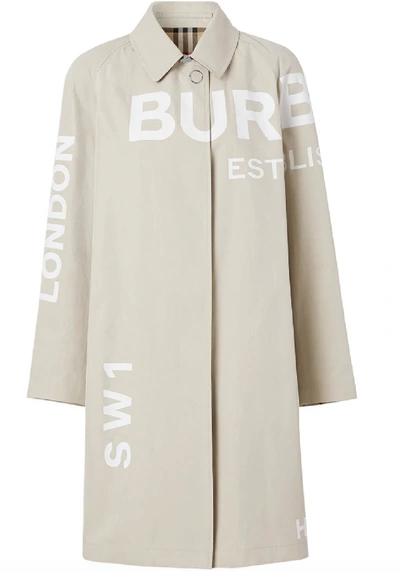 Burberry Coats In Stone
