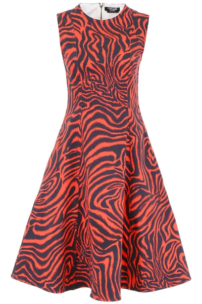 Calvin Klein 205w39nyc Animalier Dress In Pink,black