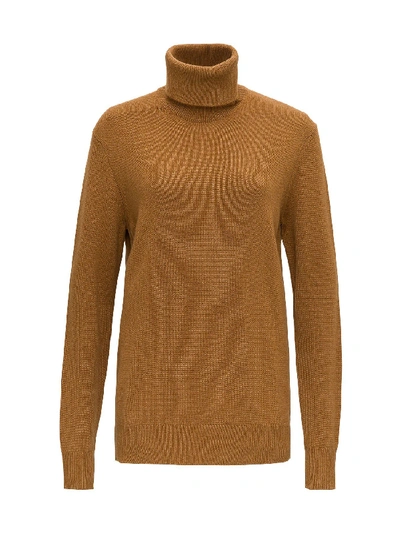 Dolce & Gabbana Roll Neck Sweater In Brown