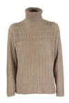 AGNONA AGNONA CASHMERE TURTLENECK SWEATER MIXED POINTS