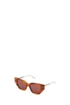 Gucci Gg0641s 003 Cat Eye Sunglasses In Brown
