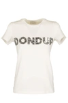 DONDUP DONDUP COTTON T-SHIRT WITH EMBROIDERY