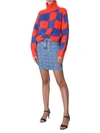 Msgm Crew Neck Sweater In Orange