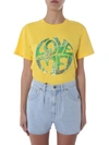 Alberta Ferretti T-shirt Love Me Gialla In Yellow