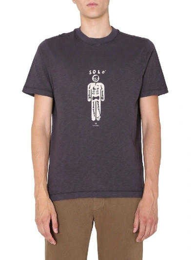 Ps By Paul Smith Crew Neck T-shirt In Grey