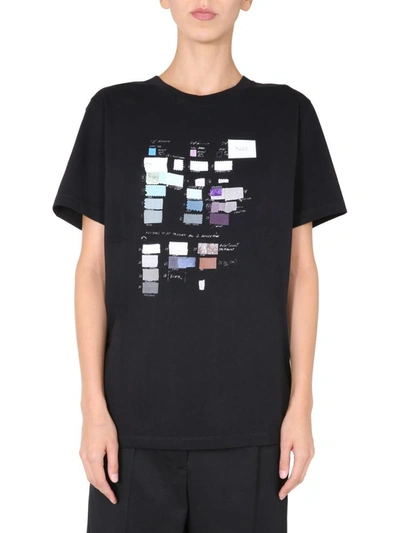 Mm6 Maison Margiela Crew Neck T-shirt In Black