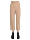 Mm6 Maison Margiela Cropped Tailored Trousers In Beige