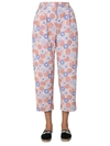 Kenzo Cropped Trousers In Pink