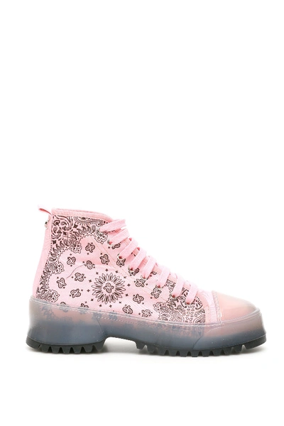 Dawni Bandana Sneakers In Pale Pink