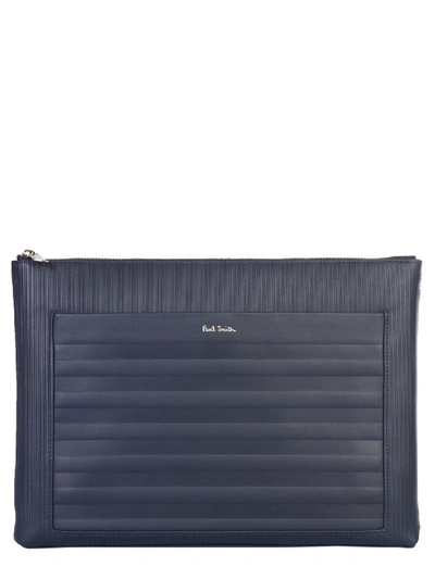 Paul Smith Document Holder With Logo In Blue