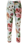 DOLCE & GABBANA DOLCE & GABBANA FLORAL PRINT TROUSERS