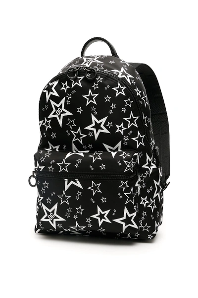 Dolce & Gabbana Millennials Star Print Vulcano Nylon Backpack In Nero